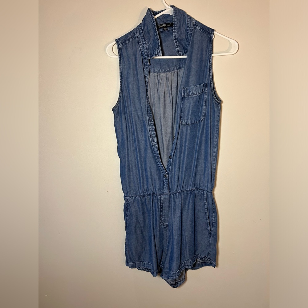 Denim romper